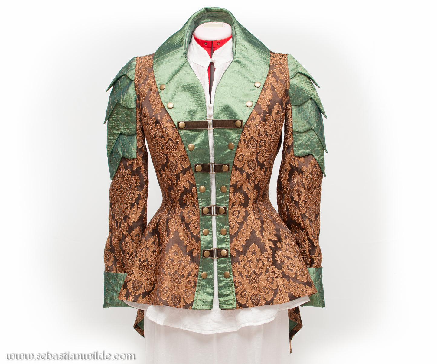 Emerald & Brass Mother Of Dragons Military Jacket