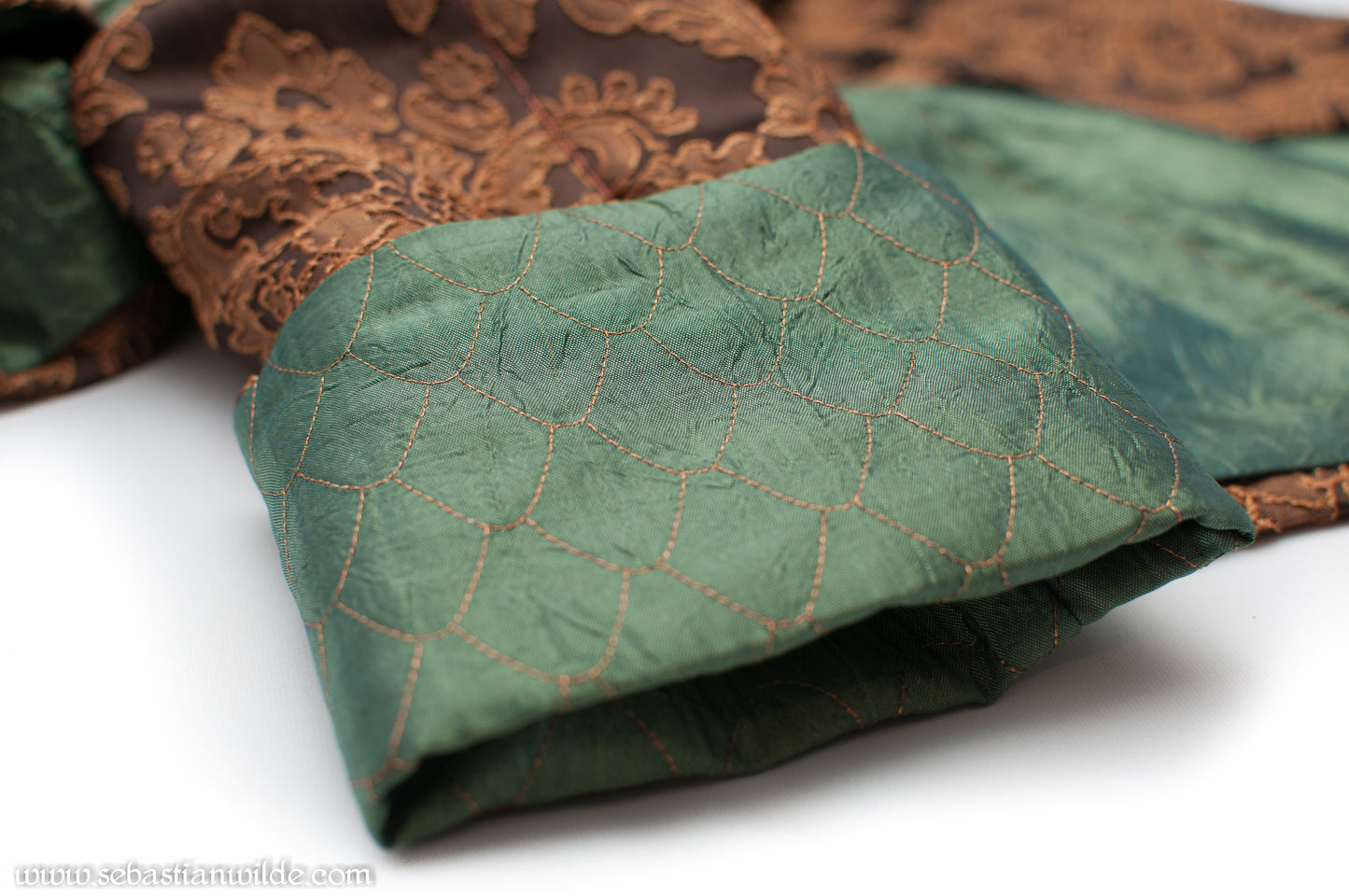 Emerald & Brass Mother Of Dragons Military Jacket