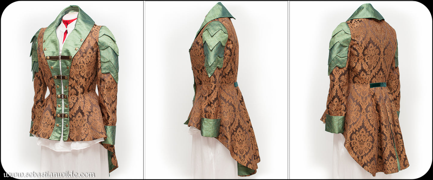 Emerald & Brass Mother Of Dragons Military Jacket