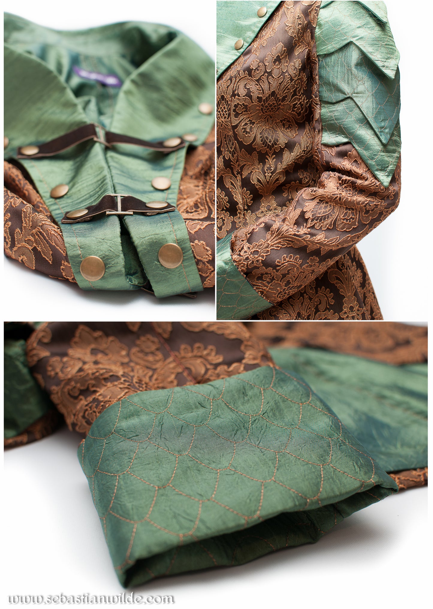Emerald & Brass Mother Of Dragons Military Jacket