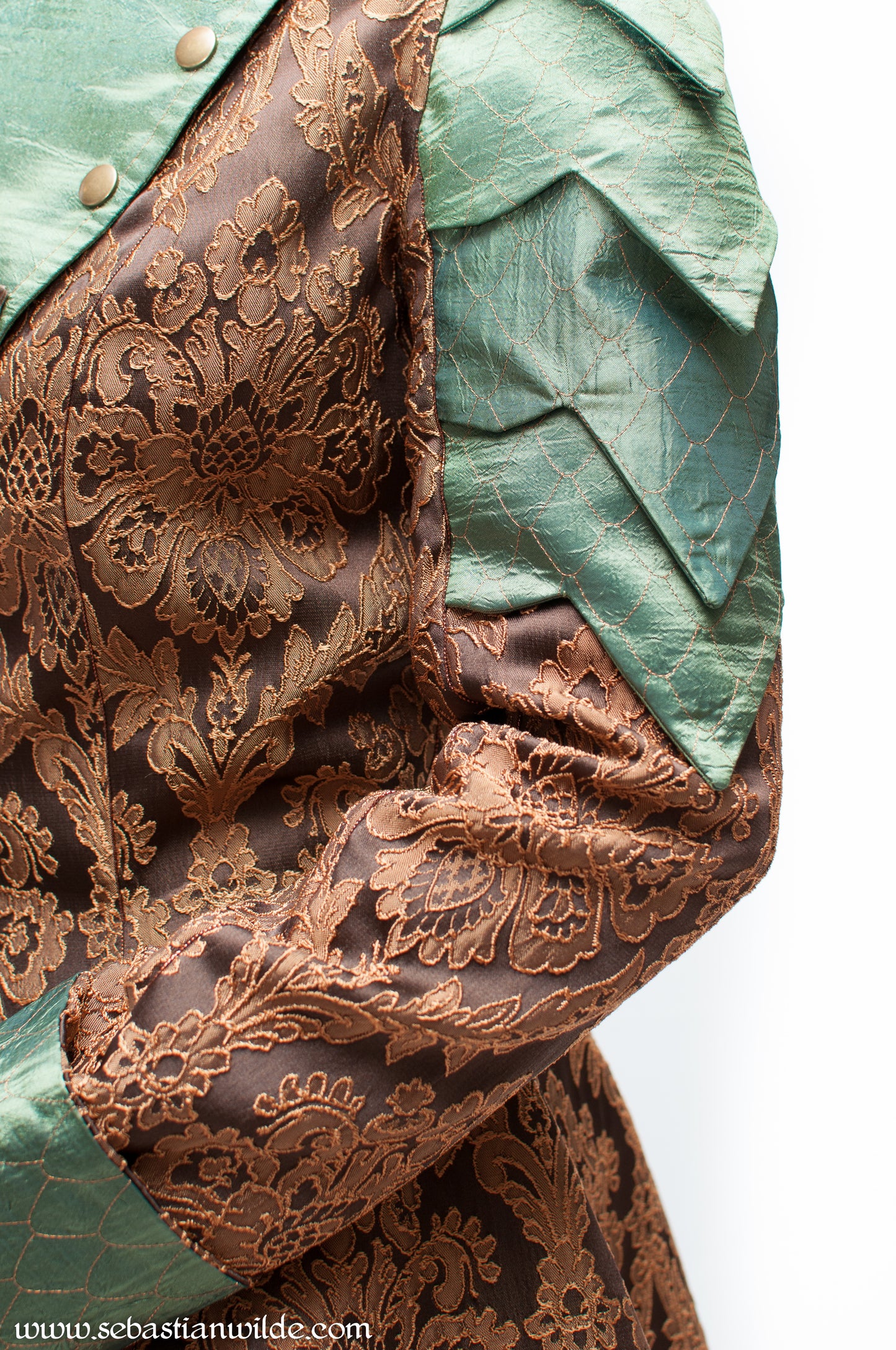 Emerald & Brass Mother Of Dragons Military Jacket