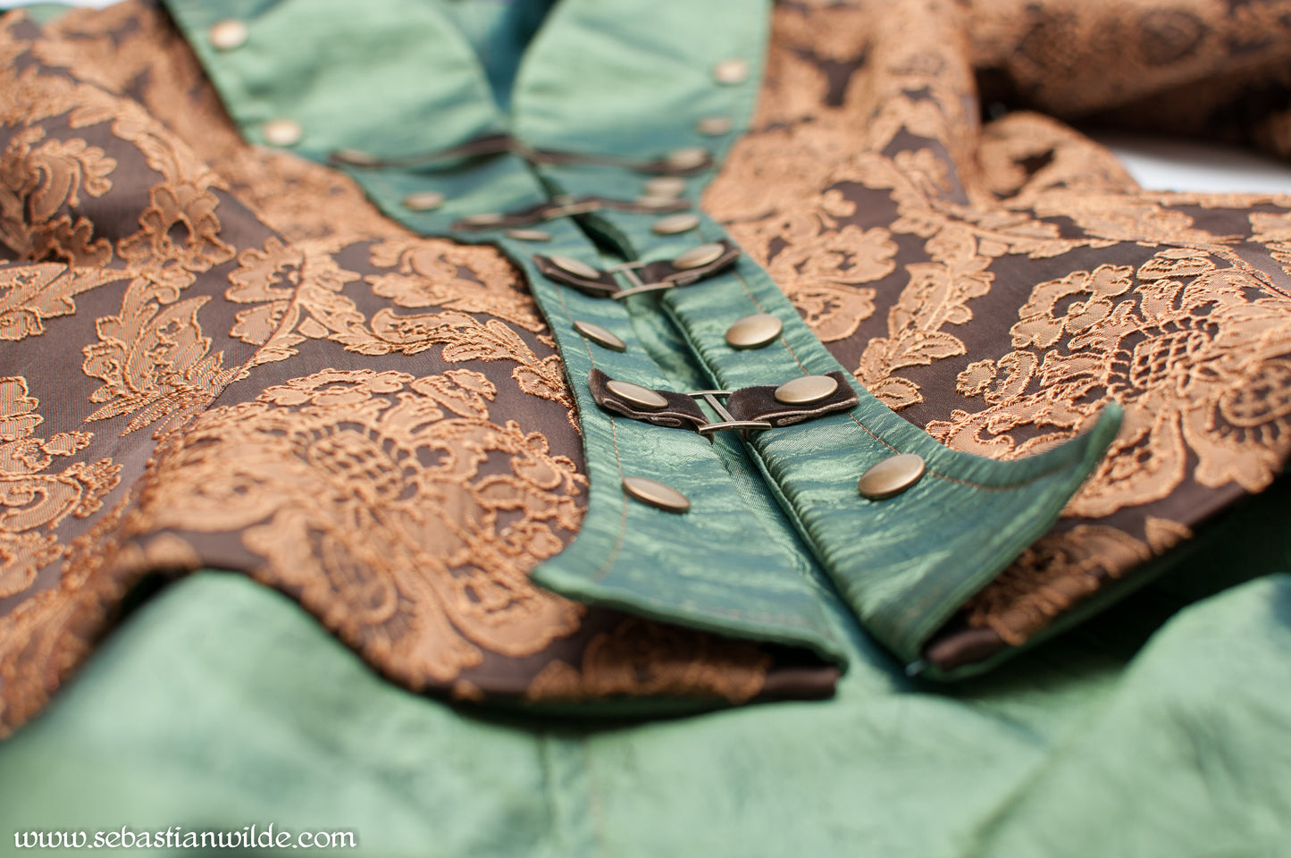 Emerald & Brass Mother Of Dragons Military Jacket