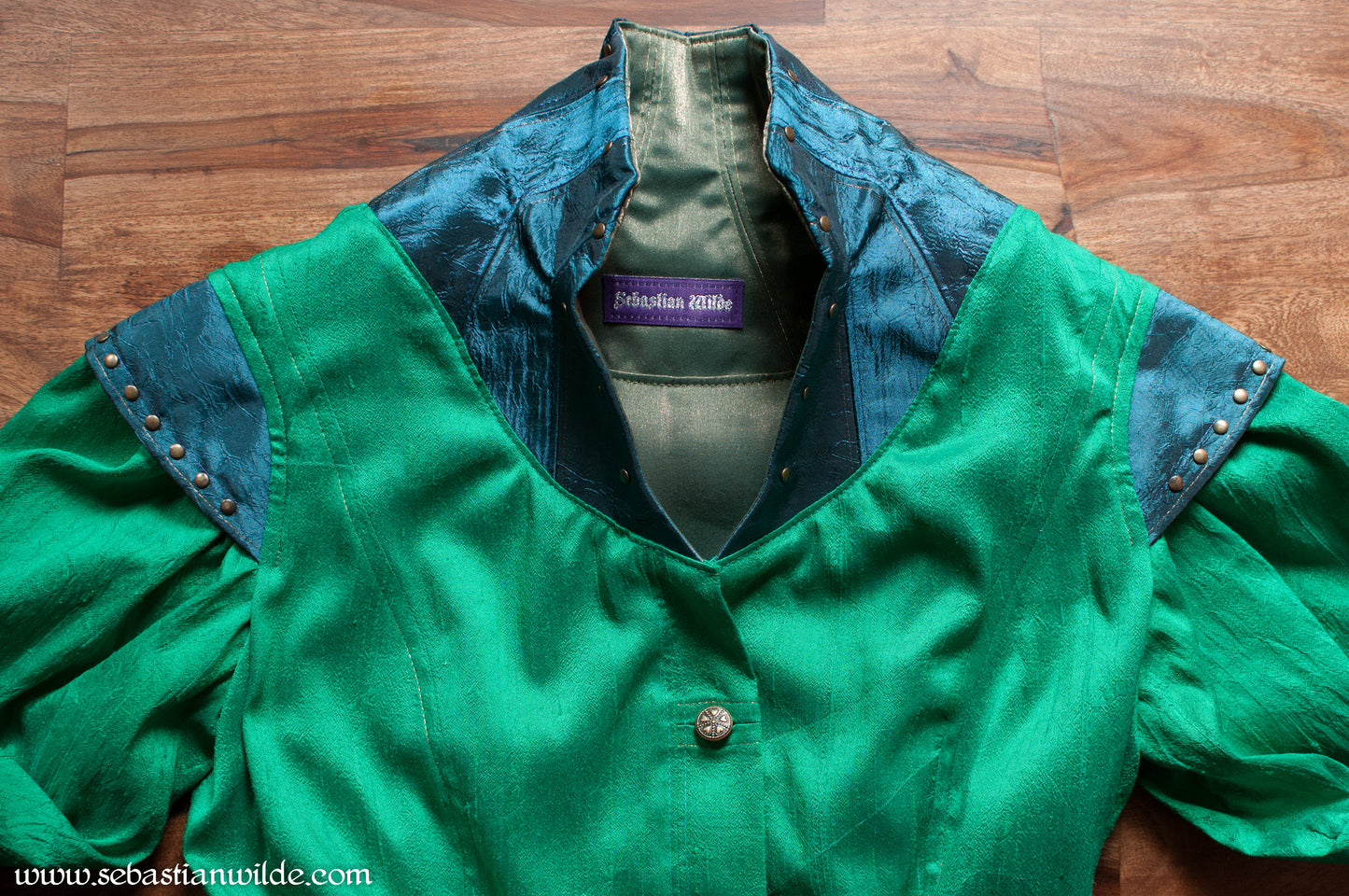 Silk Peacock Coat Dress
