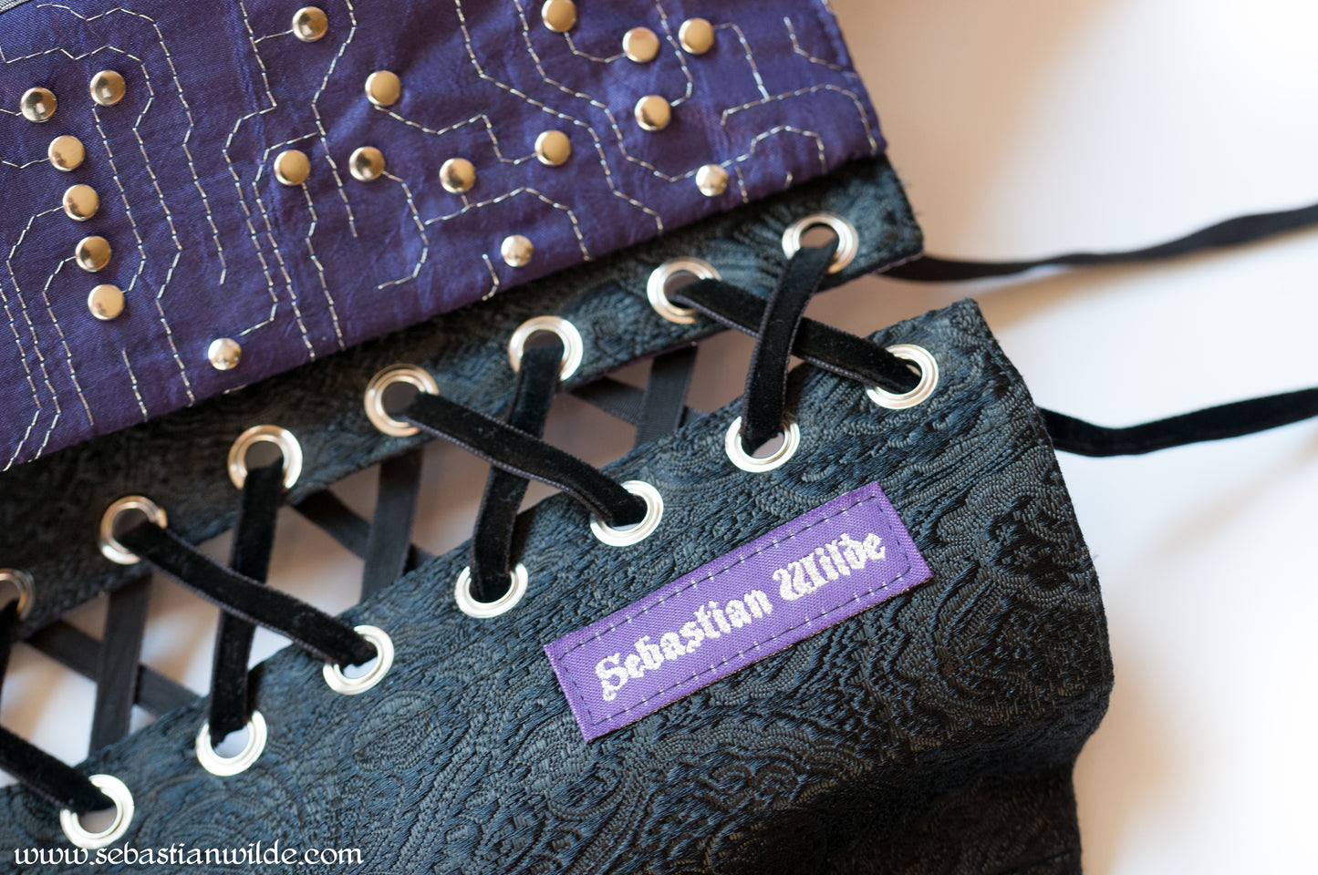 Purple Underbust Circuit Board Corset