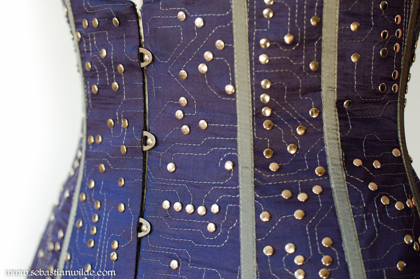 Purple Underbust Circuit Board Corset