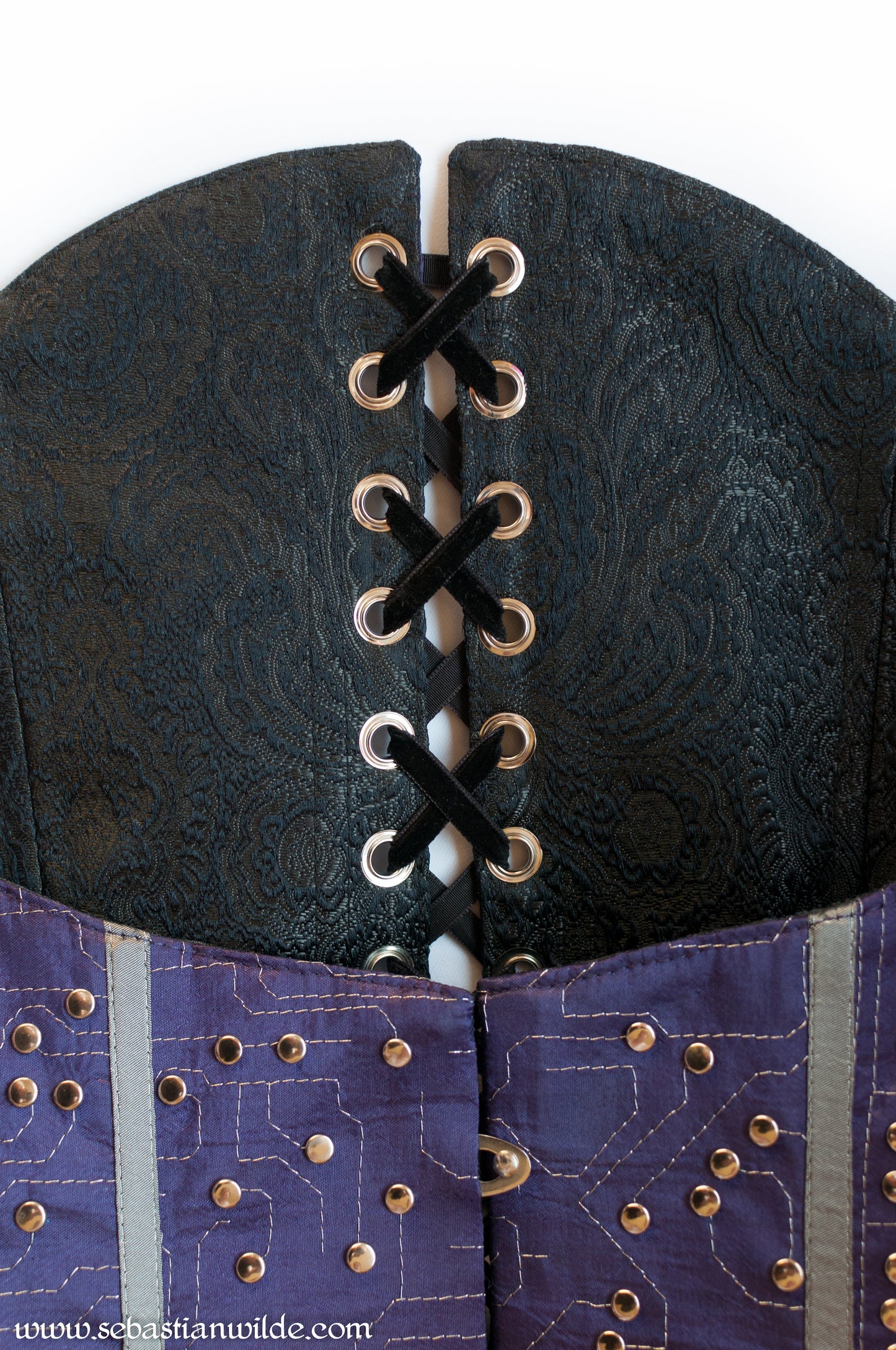 Purple Underbust Circuit Board Corset
