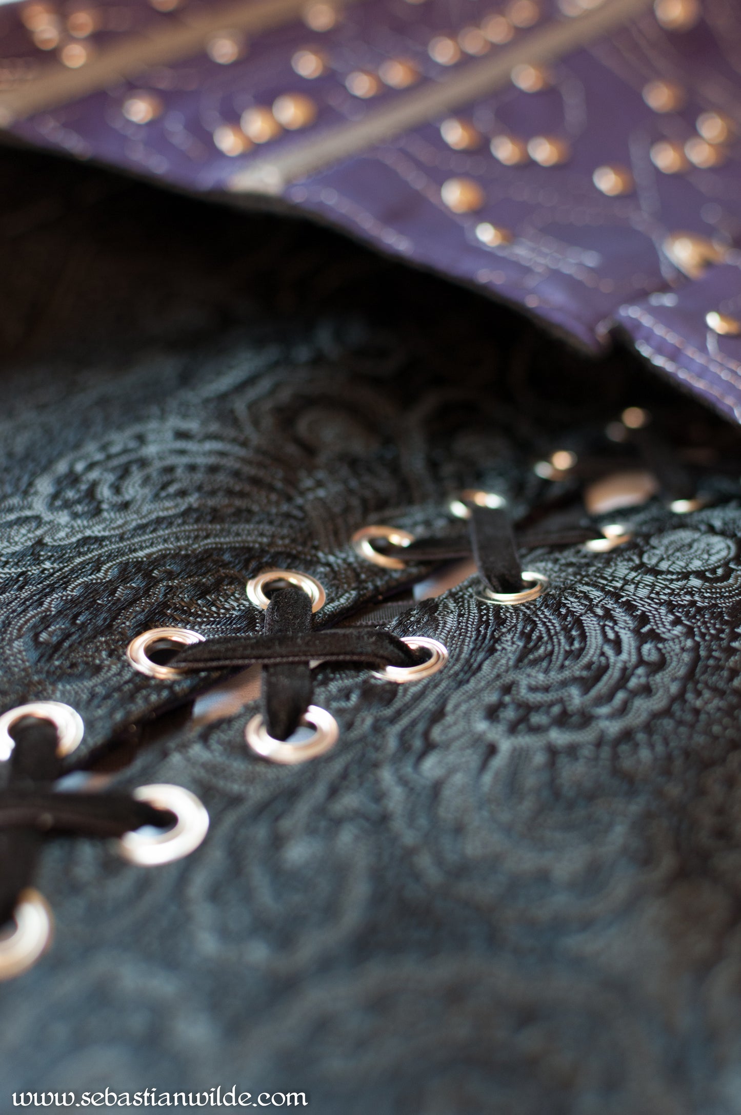 Purple Underbust Circuit Board Corset