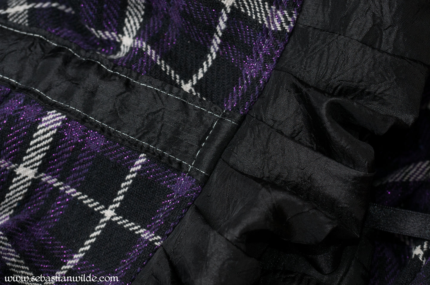 Retro Purple Tartan Coat