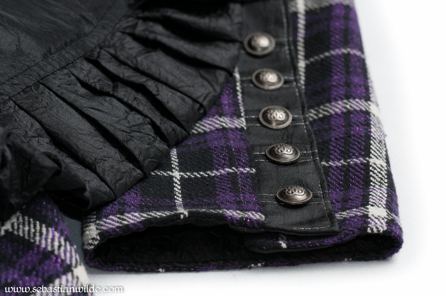 Retro Purple Tartan Coat