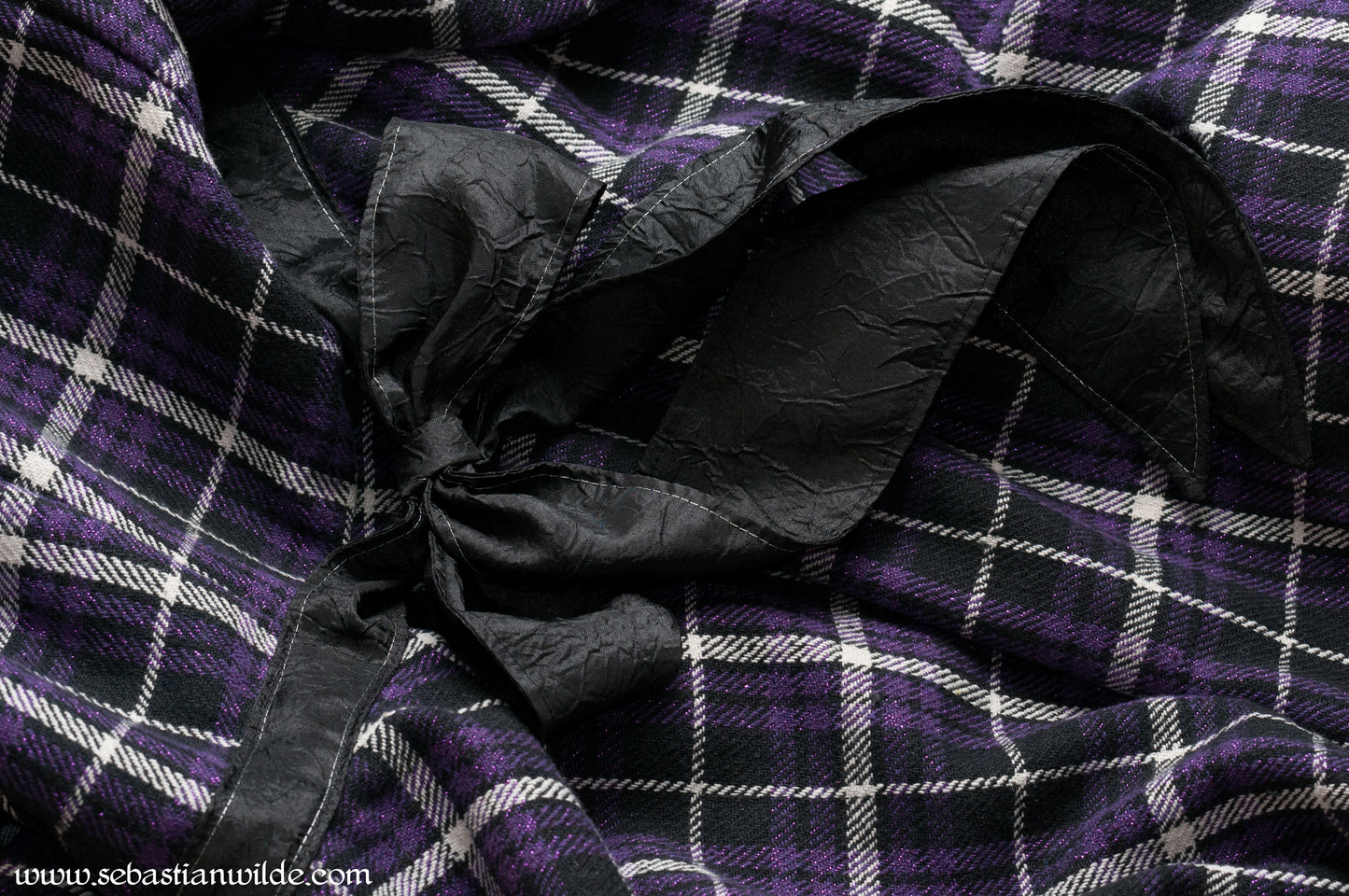 Retro Purple Tartan Coat