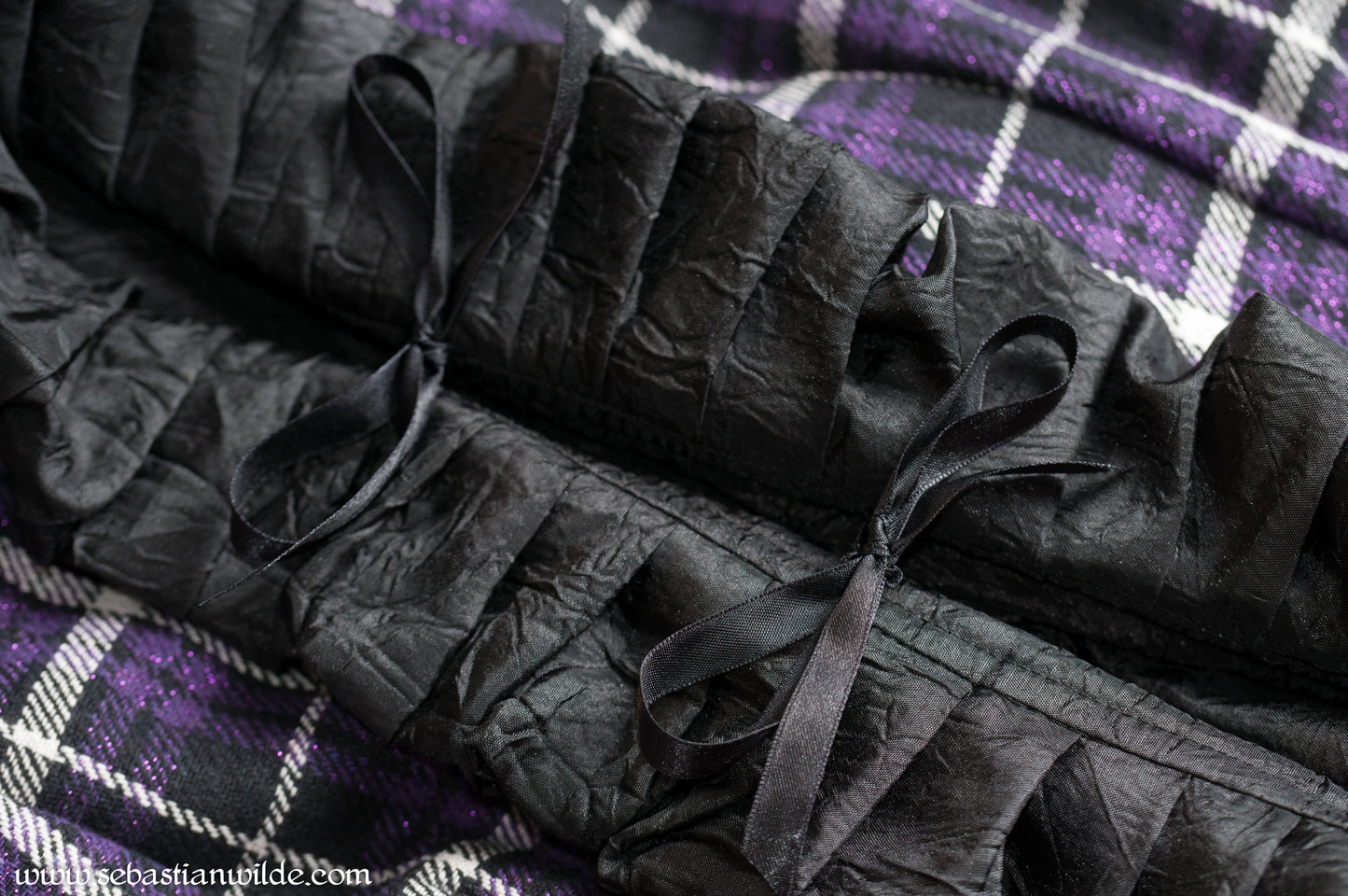 Retro Purple Tartan Coat